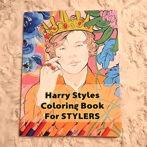 Harry Styles Coloring Book for Stylers 17 pages left fan band music merchandise